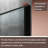 58 - 58 5/16 in. x 71 in. Frameless Hinged Shower Door in Matte Black with Clear Glass