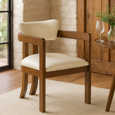 Chaise rembourrée en cuir Phalan