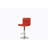 BAR STOOL In Red, Chrome