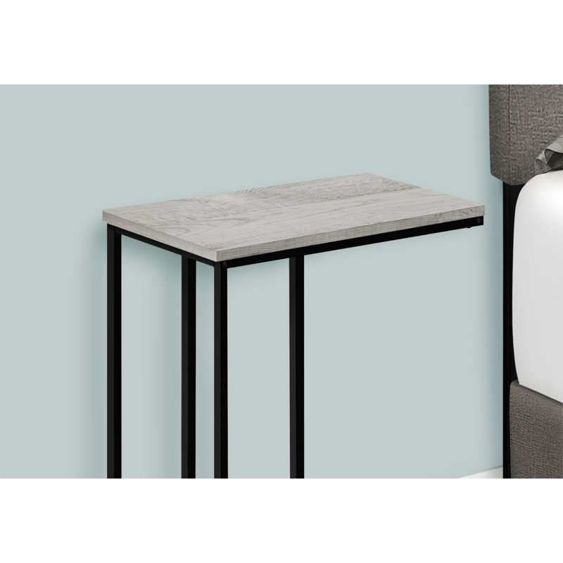 End Table, Accent Table, Bedroom Small Nightstand, Gray