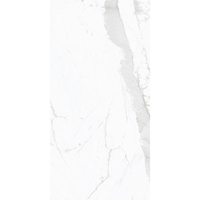 32" X 64" Porcelain Marble Look Wall & Floor Tile Carrara Statuario