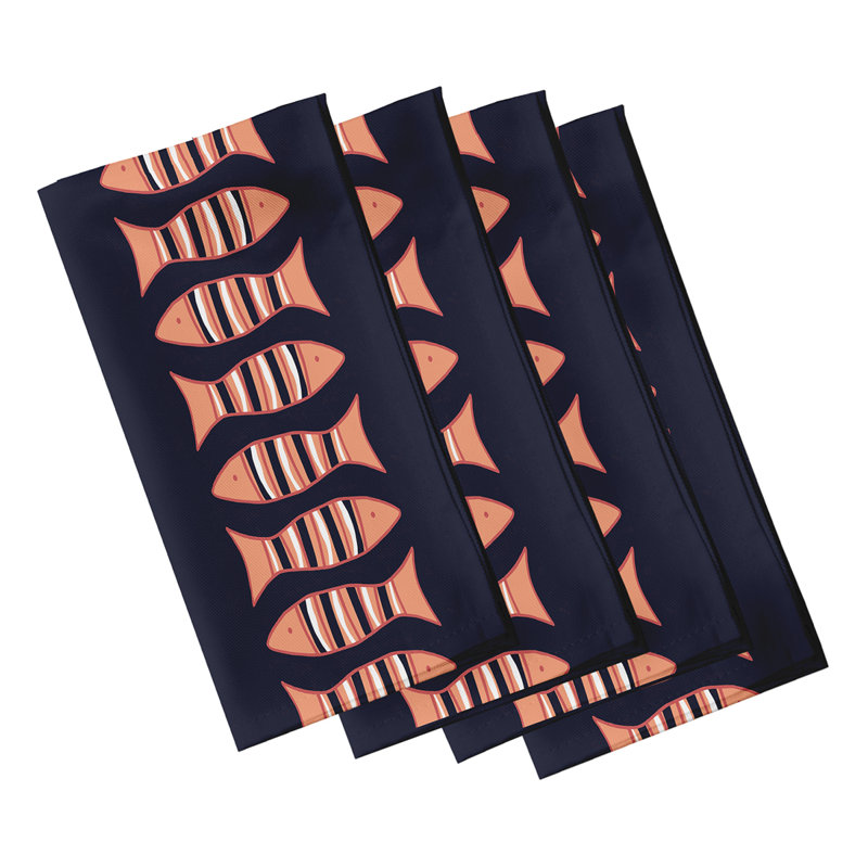 Serviette Grand Ridge, L 18 po x L 18 po, Bleu