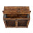 Anti-Bite Dog Crate Cage Furniture Sliding Barn Door, Dog Kennel End Table W/ Wheels & Flip-Top Plate Dog House Detachable Divider-305809331-305663971