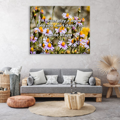 Artsy Quote "I’ll never play a drum solo you can’t dance to." By Gene Krupa Gallery Wrapped Canvas