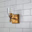 Fun Finial 1 Light Wall Sconce In Dark Bronze With Gold Accents-2063706093