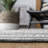 Hartwig Striped Handwoven Cotton Black/Ivory Area Rug-2059165635