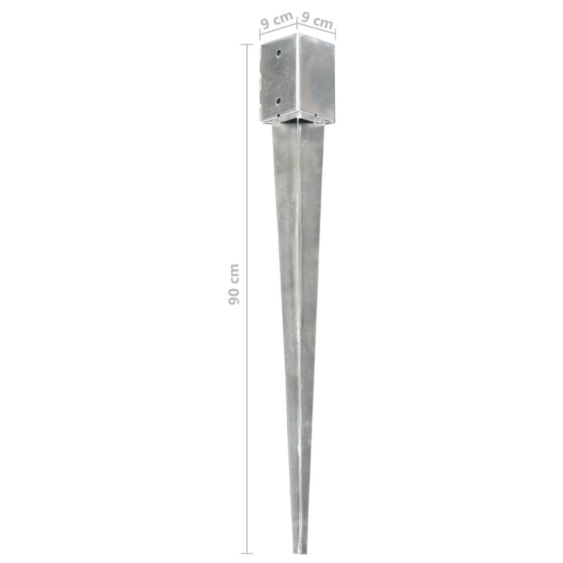 Rhinebeck Silver Metal Mounting System, 90cm H x 9cm W x 9cm D