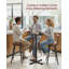 Round Metal Base Dining Table-1519746311