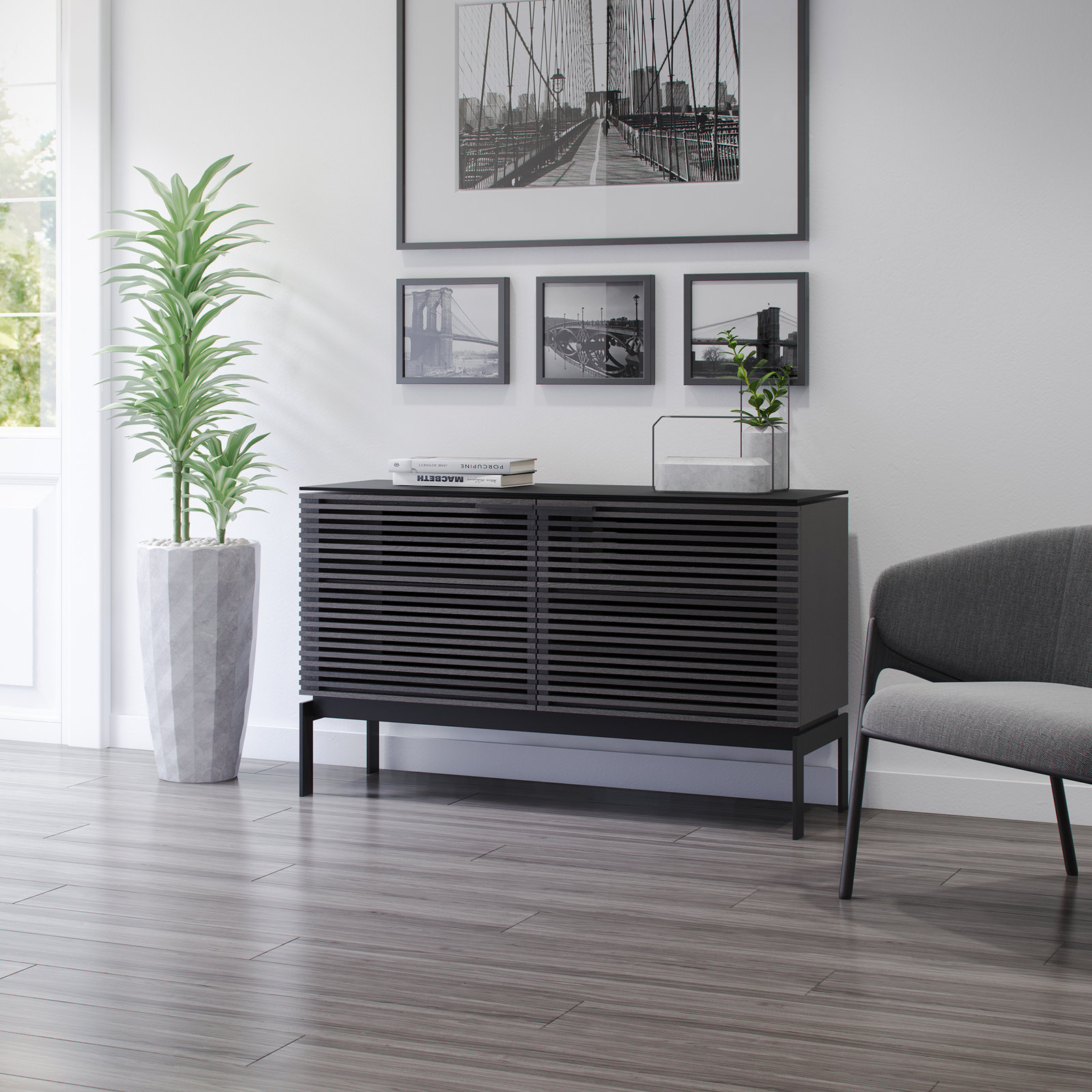 Corridor 50'' Media Console, Charcoal