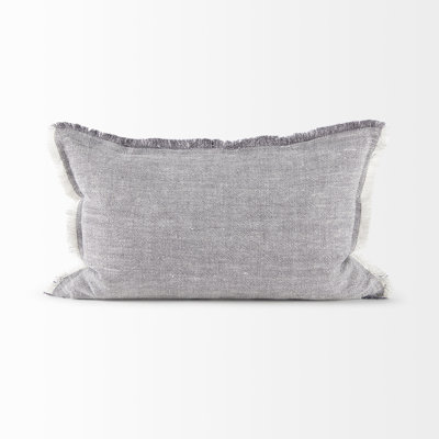 Thais Fringed Linen Pillow Cover