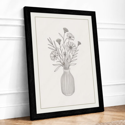 Vase Study Botanical - Framed Print
