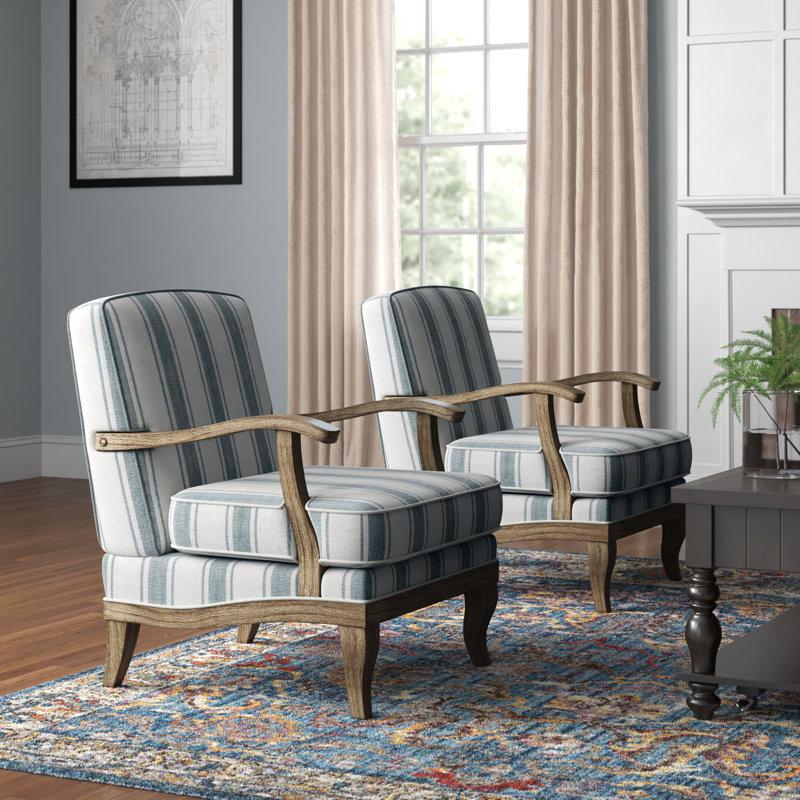 Fauteuil de ferme l 28 po Amilio, Polyester bleu