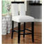 Ensemble de 2 chaises en simili cuir noir et blanc