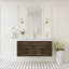 Meuble-lavabo mural simple 48 po avec plateau en résine intégré, 2 armoires, 2 tiroirs à fermeture en douceur et assemblage complet-88594117-88594113