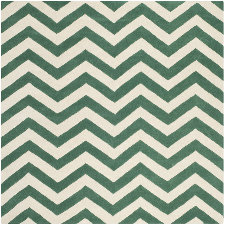 Teresita Hand Tufted Wool Chevron Rug