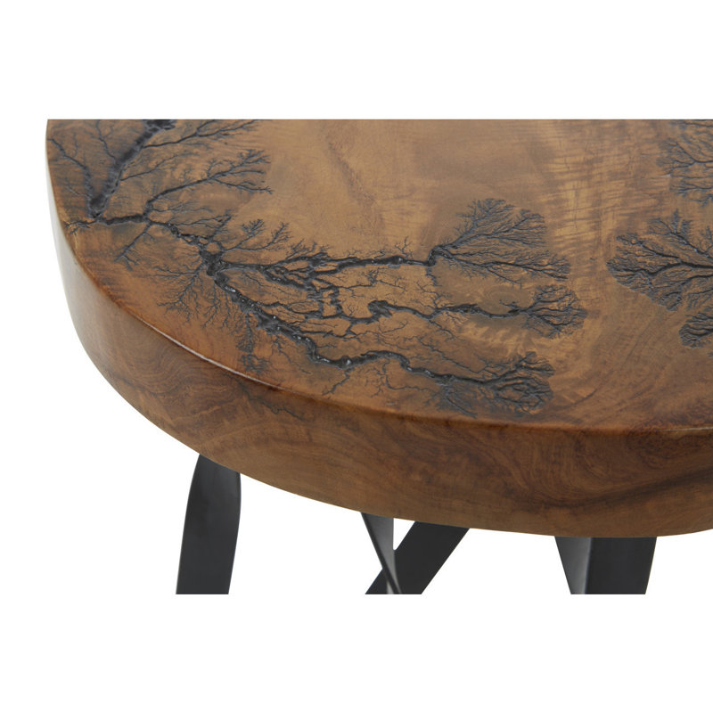 Brecksville Solid Wood Accent Stool