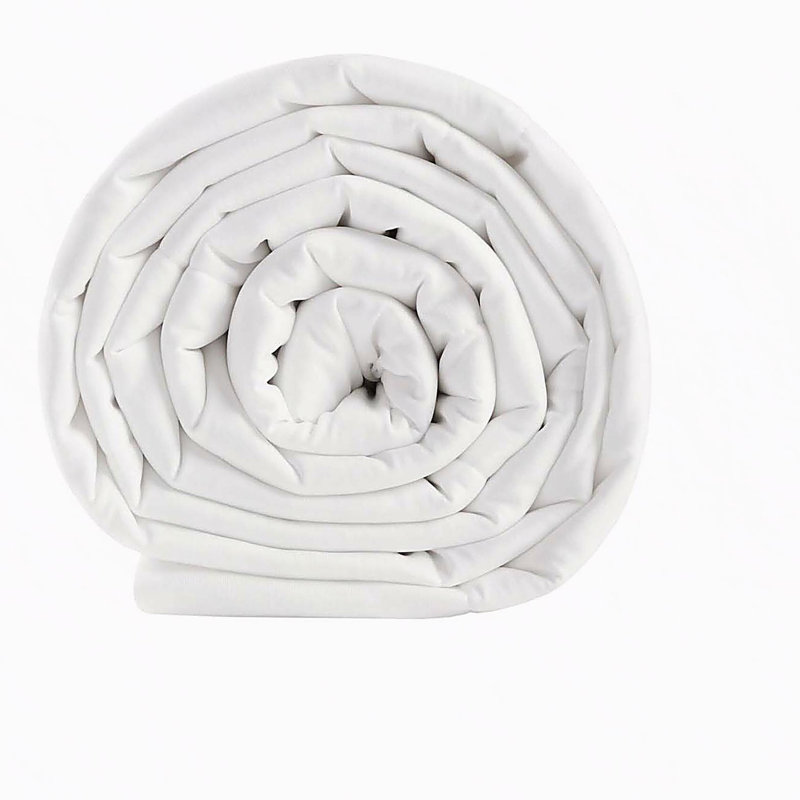 Couverture en duvet synthétique blanc, Lit simple