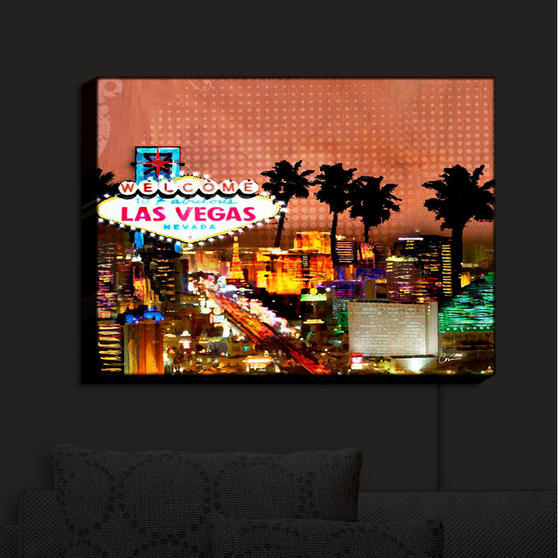 Horizon las vegas-impression sur toile rétroéclairée