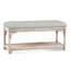 Summer Retreat Wicker Shelf Storage Bench-71425151-86505847