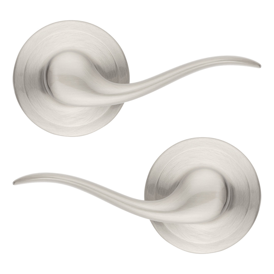 Tustin Satin Nickel Door Lever Kwikset
