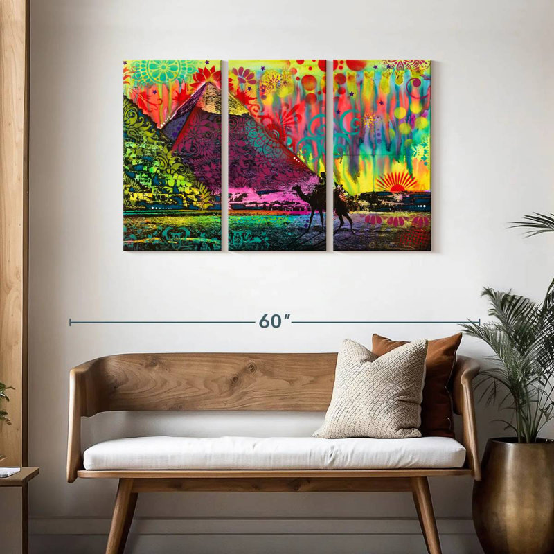 Adella Sunset At Cheops, 28" H x 45" W