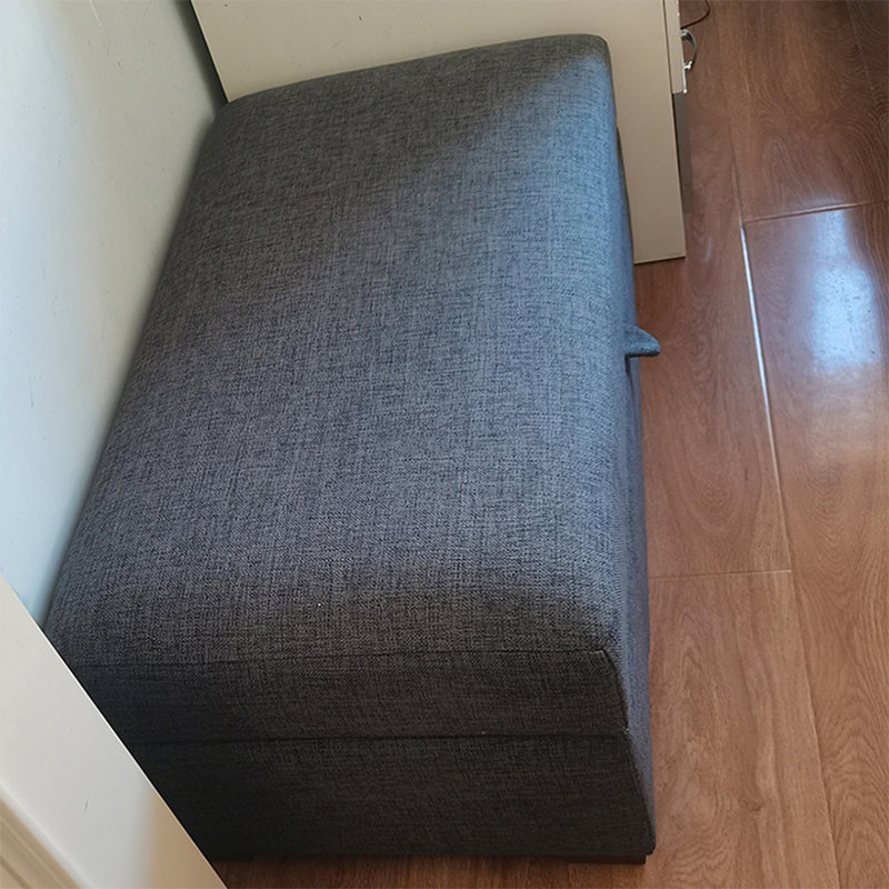 Banc rembourré gris foncé, Gris foncé