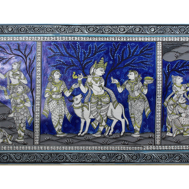 Krishna Playing Flute With Gopis