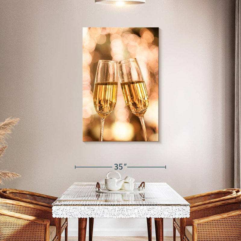 Yarlin Champagne Cheers, 45" H x 30" W