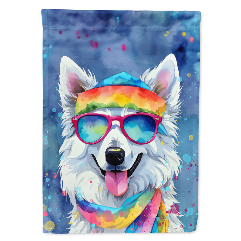 Drapeau de jardin Hippie Dawg, Esquimau américain