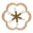 6-Light Scalloped Rattan Drum Chandelier-555301178