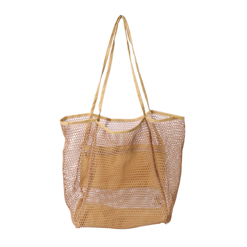 Sac à dos d'épaule pour les filles, lavage à la main, vêtements de natation, sac de plage en filet