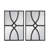 Rectangular Wooden Wall Mirror with Carved Frame