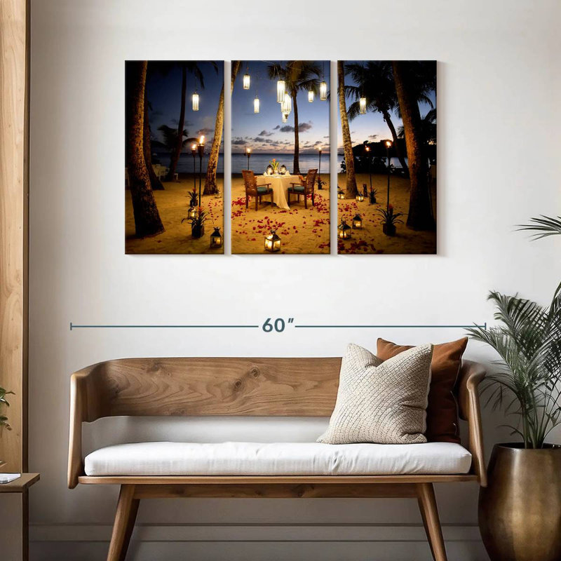 Gillard Romantic Beach Dinner, 28" H x 45" W