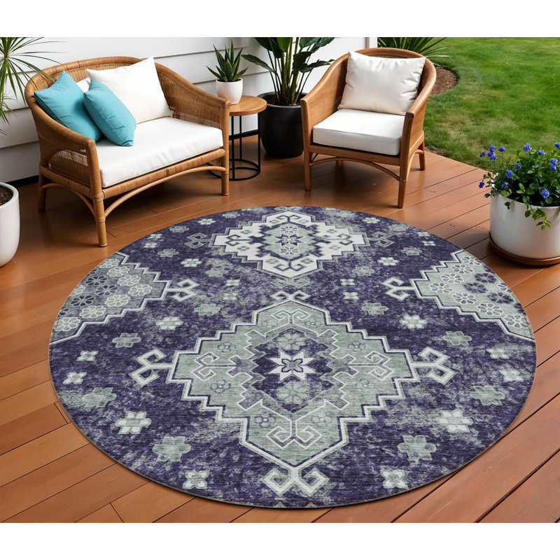 Tapis rond 8 po Sage