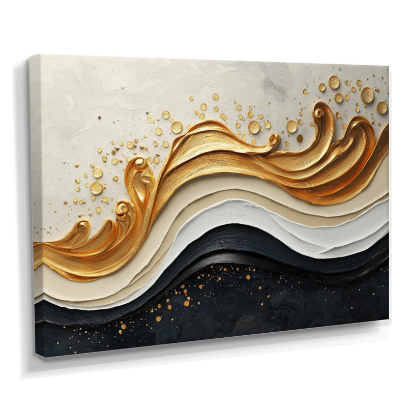 Impression sur toile transitionnelle Goldern, H 30 po x l 40 po, Toile tendue, Ne s’applique pas