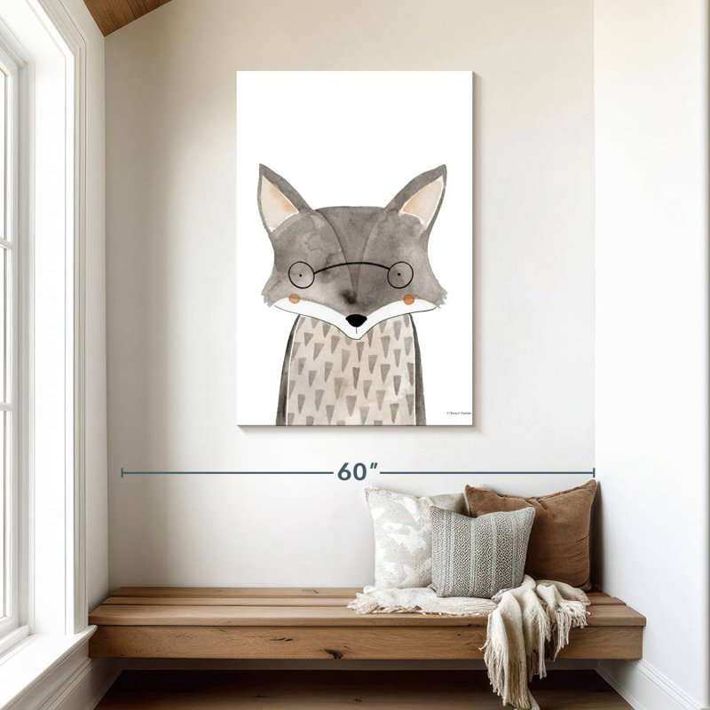 Freida, le renard, H 45 po x l 30 po