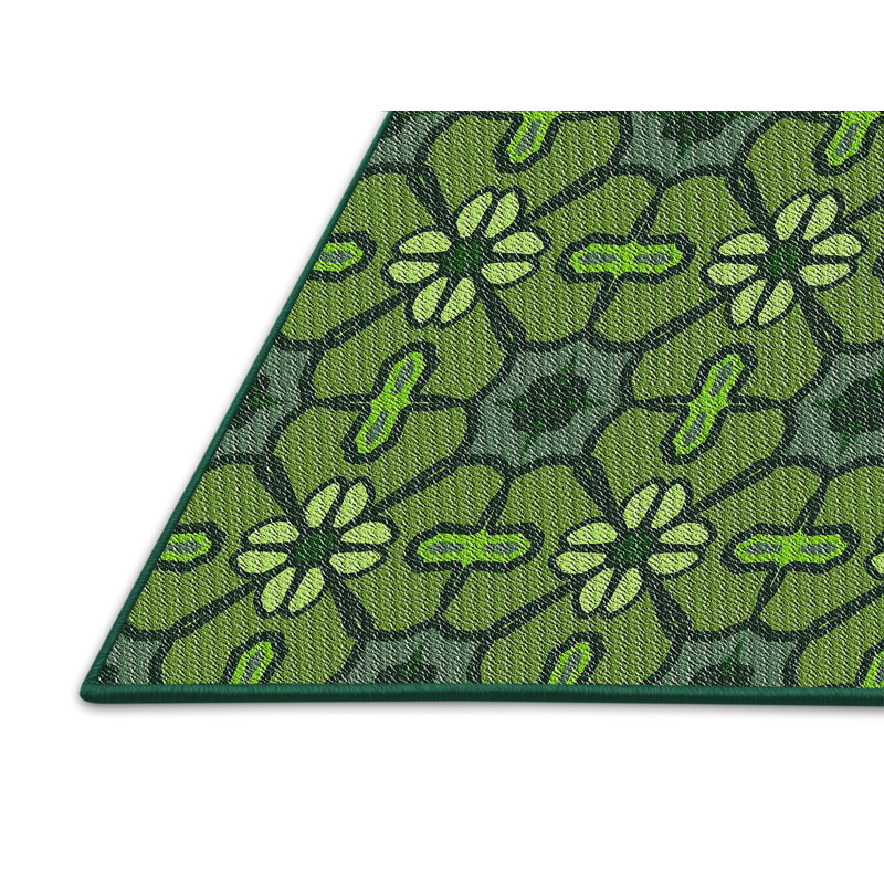Geometric Indoor Rug, Rectangle 5' x 8'