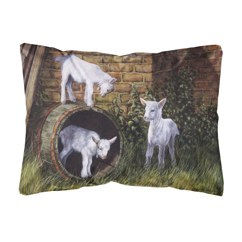  Coussin décoratif intérieur / extérieur Goats par Daphne Baxter