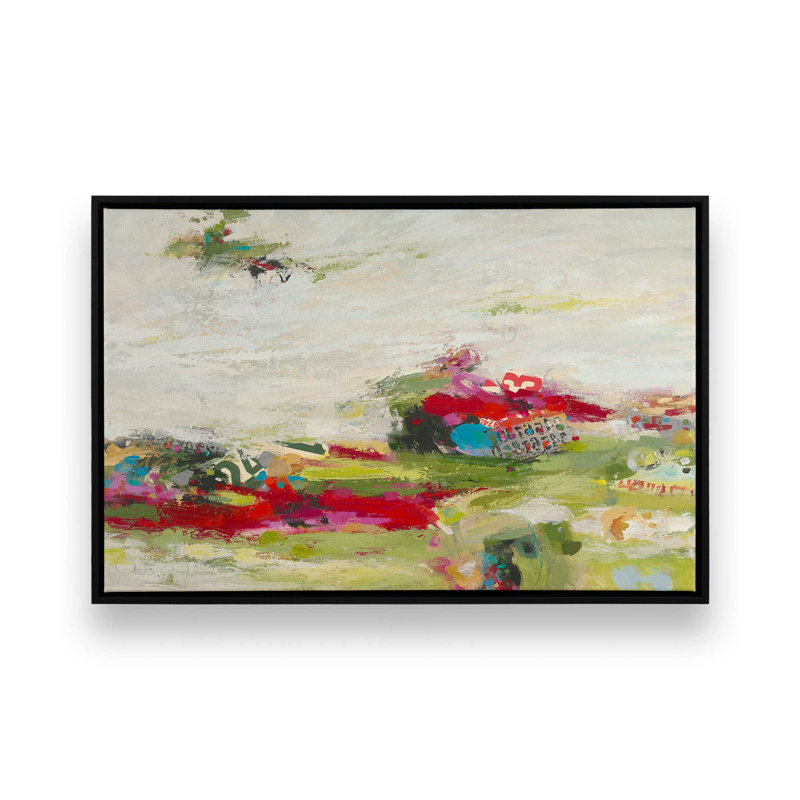 «Survol de l'aperçu II» par Janet Itsne, «Floater», reproduction encadrée sans passe-par, Noir, H 12 po x l 18 po
