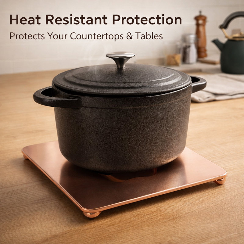Stainless Steel Square 1 Piece Trivet