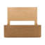 Aeris Rubberwood Platform Bed, Natural, Queen