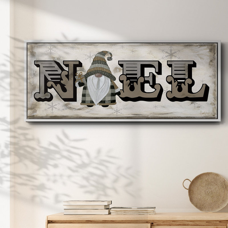 Winter Wonderland Friends Noel - toile encadrée, H 12 po x l 30 po