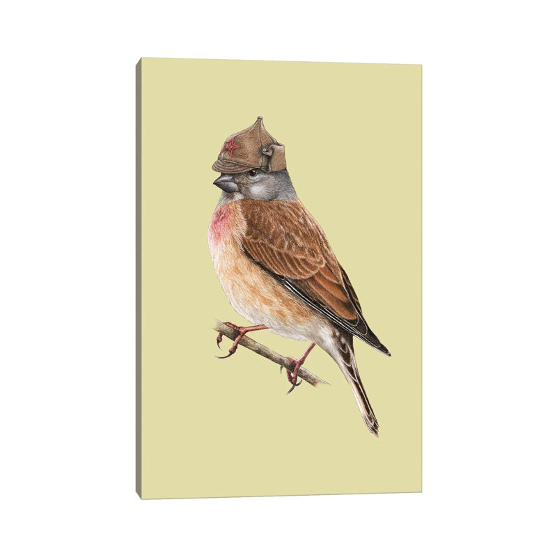 Common Linnet by Mikhail Vedernikov - Wrapped Canvas Gallery-Wrapped Canvas Giclée, 66.04 cm H x 45.72 cm W