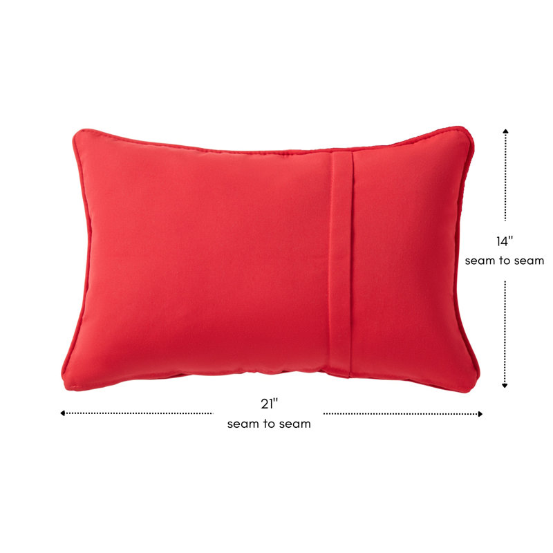  Coussin Sunbrella, Toile rouge jockey