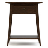 Hudson Valley 1 - Drawer Solid Wood Nightstand