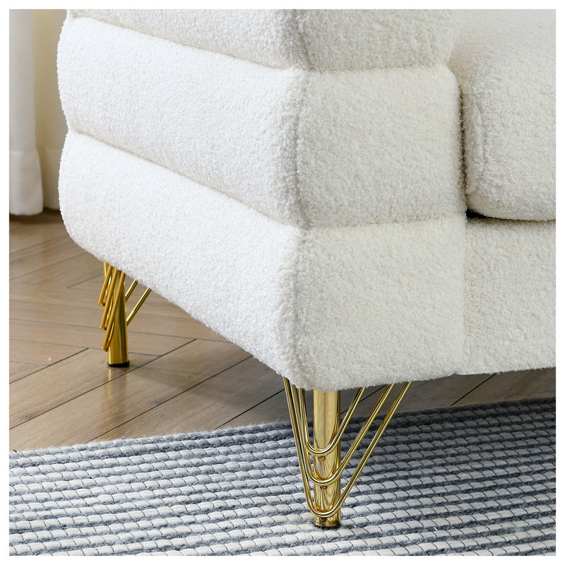 Canapé 60 po Streamline, Blanc