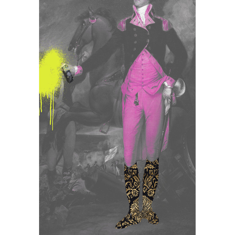 Sassy Master I - Print on Canvas, 122 cm H x 81 cm W, Black Floater Framed