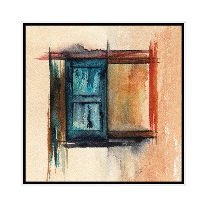 « Lines VII » par Marco Gonzalez-impression, Pas de tapis, H 18 po x l 18 po x 1,5 po, Toile blanche encadrée