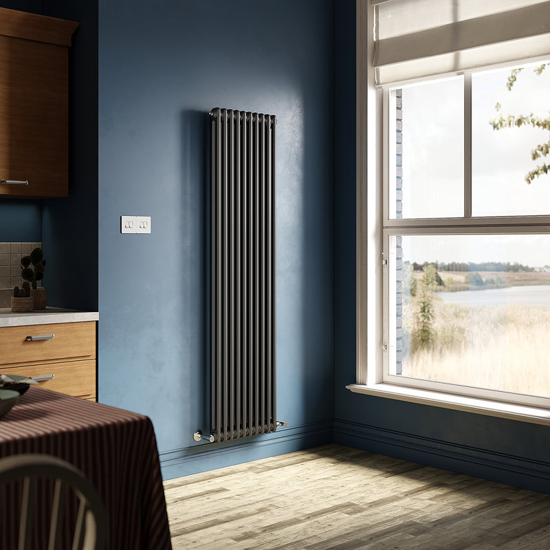 Niven Vertical Designer Radiator, 180cm H x 47cm W x 9cm D