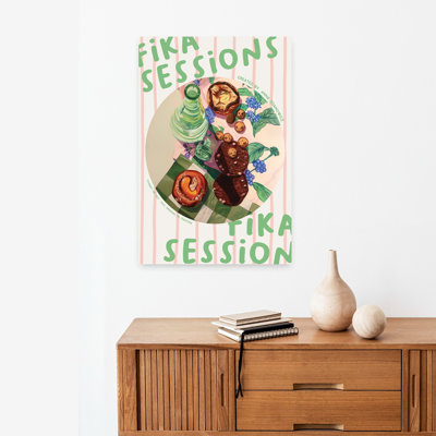 «Sweet Fika Still Life», art contemporain coloré à fleurs